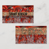 Rode Visitekaartjes voor warmstromend metaalgebrui (Voorkant / Achterkant)