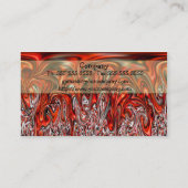 Rode Visitekaartjes voor warmstromend metaalgebrui (Achterkant)