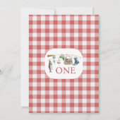 Rode Vissen O-Fish-Ally Een 1e Verjaardag Kaart (Achterkant)