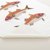 Rode visserij Multicolortekeningen Sherpa Deken (3/4)