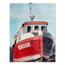 Rode Vissersboot Arctic Dawn