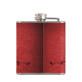 Rode  Vlaanderen Heupfles (Achterkant)