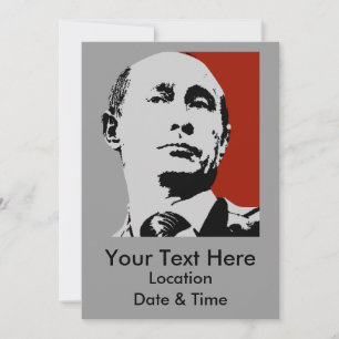 Rode Vladimir Poetin Kaart