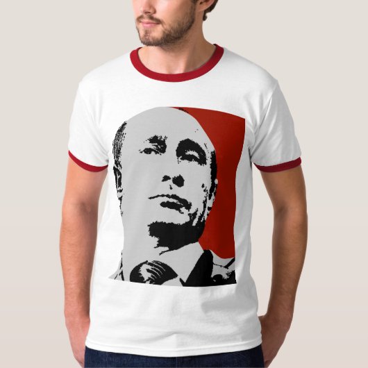 Rode Vladimir Poetin T-shirt (Voorkant)