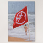 Rode vlag — 20x30 legpuzzel (Verticaal)