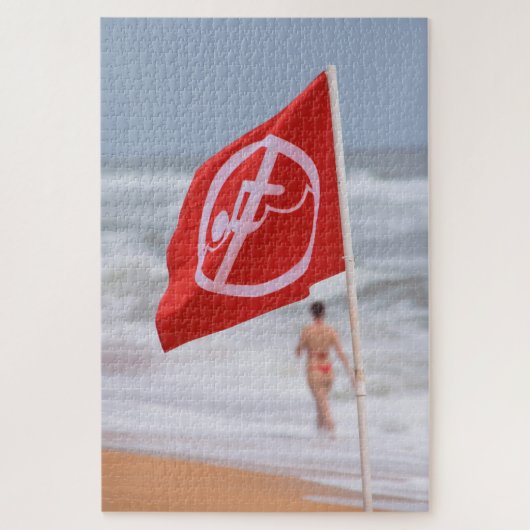 Rode vlag — 20x30 legpuzzel (Verticaal)