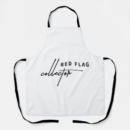 Rode Vlag Ballon – Kook enkele waarschuwingsborden Schort