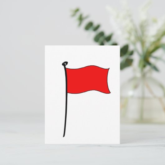 Rode vlag: briefkaarten (Staand voorkant)