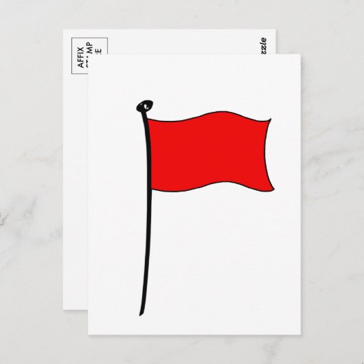 Rode vlag: briefkaarten (Voorkant / Achterkant)