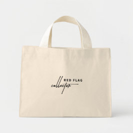 Rode vlag - Draag de waarschuwingsborden Mini Tote Bag
