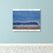 Rode vlag hoge branding canvas afdruk (Insitu (Houten vloer))