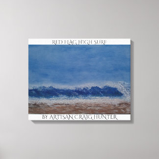 Rode vlag hoge branding canvas afdruk