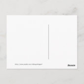 Rode vlag Onafhankelijkheidsdag Briefkaart (Achterkant)