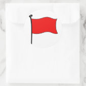 Rode vlag: stickers (groot) (Tas)