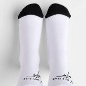 Rode vlag – waarschuwingsborden op je voeten sokken (Top)