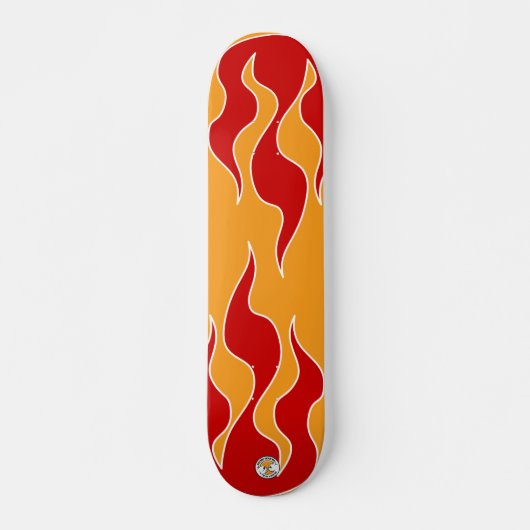 Rode Vlam Bord Skateboard (Voorkant)