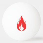Rode vlam pingpongbal (Voorkant)