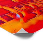 Rode Vlammende Voorsteden Poster (Hoek)