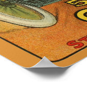 rode vlek 5 cent cigar auto en Poster (Hoek)