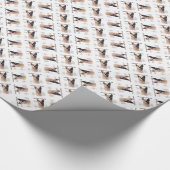 Rode vlek Australische vee hond geschiedenis Cadeaupapier (Hoek)