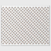 Rode vlek Australische vee hond geschiedenis Cadeaupapier (Vlak)