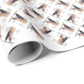 Rode vlek Australische vee hond geschiedenis Cadeaupapier (Rol Hoek)