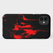 Rode vlek Case-Mate iPhone case (Achterkant (horizontaal))