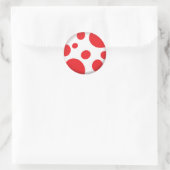 Rode vlekken Sticker (Tas)