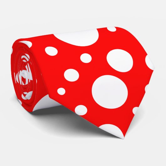 Rode vlekken Stropdas (Opgerold)