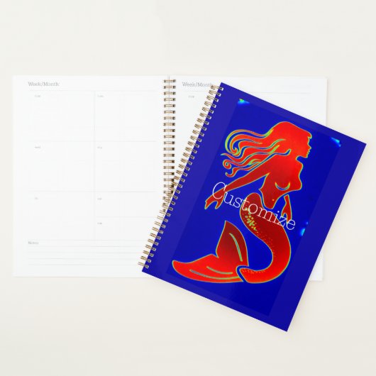 rode vlekvormig blauw planner (Display)