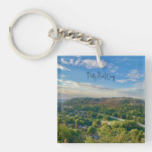 rode vleugel acryl Sleutelhanger (voorkant)