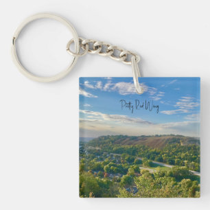  rode vleugel acryl Sleutelhanger