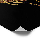 Rode vleugel uit de Egyptische Scarab Beetle met A Poster (Hoek)