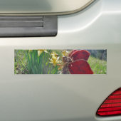 rode vleugelfee en daffodils bumpersticker (Op auto)