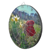 rode vleugelfee en daffodils dartbord (Voorkant Rechts)