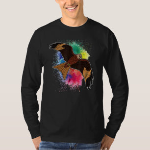 rode vlieger bioloog ornitholoog vogel motief 19 t-shirt