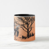 Rode vliegjes in het gevlekte landschap Mok (Midden)