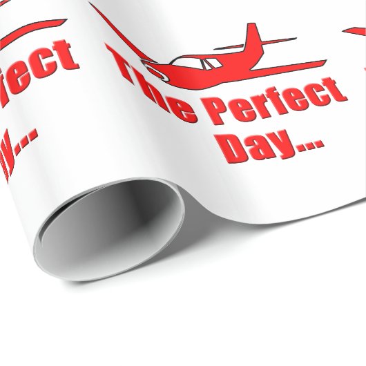 Rode vliegtuig cadeaupapier (Rol Hoek)