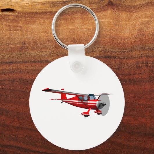 Rode vliegtuig sleutelhanger (Voorkant)