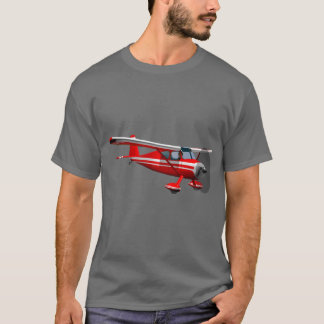Rode vliegtuig t-shirt