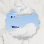 Rode Vliegtuig Verjaardagsgunst Gift Labels (Achterkant)