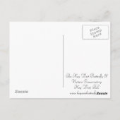  rode vlinder briefkaart (Achterkant)