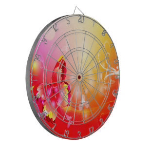 Rode vlinder dartbord