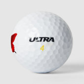Rode vlinder golfballen (Logo)