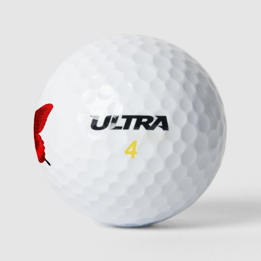 Rode vlinder golfballen (Logo)