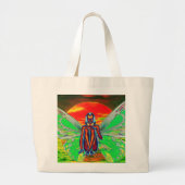 Rode vlinder grote tote bag (Voorkant)