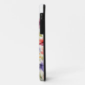 Rode Vlinder Lavendelveld iPhone / iPad hoesje (Achterkant/links)