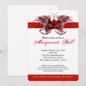 Rode Vlinder Masker Masker Kostuum Halloween Kaart (Voorkant / Achterkant)