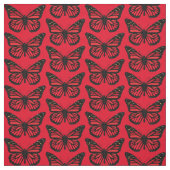 rode vlinder Natuur thema Stof (Swatch)