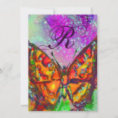 RODE VLINDER ROZE PURPER GOUD GEEL Sweet 16 Kaart (Voorkant)